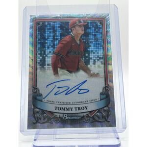 2024 Bowman Sterling Tommy Troy Wave Refractor Auto /125 SP Arizona Diamondbacks